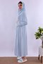 Cotton Piece Maternity and Breastfeeding Nightgown Set with Hijab and Robe Effortt - 4