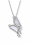 Silver Color White Dragonfly Model Sf Chain Steel Necklace - 2