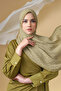 Tapis Pleated Shawl - Olive - 2