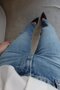 Laser Cut Jeans with Grinding Detail - 3