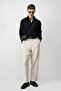 Black Crinkled Relax Fit Men's Shirt - 3