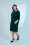 Big Size Women's Chain Detail Dress Green - 3