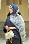 Sevilla Satin Shawl - Midnight - 3