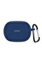 Xiaomi Redmi Buds 8 Case with Strap Attachment Matte Silicone Navy Blue - 2