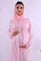 Cotton Piece Maternity and Breastfeeding Nightgown Set with Hijab and Robe Effortt - 3