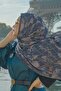 Autograph Pleated Shawl - Blue - 3