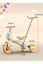 4-in-1 Convertible Baby Tricycle with Parental Handle | Foldable Kids Cycle 1.5–5 Years (Orange) - 3