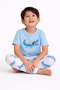 Boys’ Pajama Set – Crocodile Print Cotton Nightwear (2-Piece Set) - 6