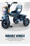 Baby Tricycle for Kids with Music, Lights, High Backrest & Storage Basket | Kids Cycle 2–5 Years - 4