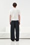 Textured Crew Neck White Knitwear T-Shirt - 3