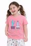 Girls Cactus Print Cotton Pajama Set – T-Shirt & Shorts Nightwear - 8