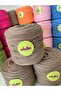 Milk Coffee Blue Knitted Combed Cotton Yarn Ça Bag Rgü Yarn - (600-650Gr) 1 Piece - 2
