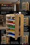 Desk Organizer Organizer Document Rack Desktop Organizer Light Oak Color Model 16 - 4