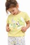 Girls Nature Print Cotton Pajama Set – T-Shirt & Full Pants Nightwear - 5