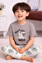 Boys’ Pajama Set – Dino Graphic Cotton Nightwear (2-Piece Set) - 8