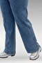 59024 Large Size Jeans with Stone Detail on the Hem - Light Blue - 2
