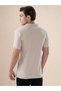 Solid Polo Collar Regular Fit Beige T-shirt - 3