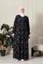 Shirred Robadan Buttoned Front Viscose Fabric Tesseture Clothing Mother Dress Prayer Dress - 2