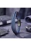 💎   Premium Blue Black Multiple Leather Bracelet Zamak Lock 31833B2D7Z - 21 cm - 3