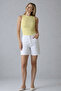 Women's Classic 5-Pocket White Mini Denim Shorts, Pack of Cotton - 6
