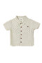 Boys 2 Pc Set “Coastal Stripe” Collared Button-Front Shirt & Draw-Waist Shorts Set - 4