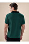 Colorblock Textured Regular Fit Black Polo T-shirt - 3