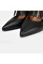Large Size Stiletto Genuine Leather De Leather 1-42-43-44-Black Leather - 4