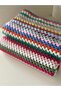 Hand Knitted Colorful Baby Blanket Si - 3