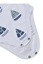 Sailboat Print 0-3 Years Old Snap-On Bodysuit - White - 3