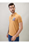 Puff Graphic Back Print Gold Polo T-shirt - 2