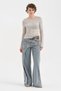 Women's Cross-Closure Front Detailed Design Palazzo Jeans - 6
