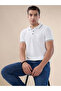 White Tipping Collar Regular Fit Polo T-shirt - 6