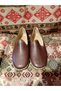 Brown Men's Yemeni Eared Model Genuine Leather Hand Sewn Stiletto Heel 41-43-44 Number - 2