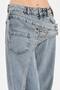 Women's Cross-Closure Front Detailed Design Palazzo Jeans - 8