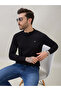 Solid Brand Logo Print Regular Fit Black Henley Neck T-shirt - 6