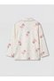 Shirt Collar Girl's Pajama Set - 3