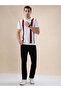 Striped Regular Fit Navy Off-White T-shirt - 5
