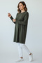 Women's C Pocketed Cycling Collar Tunic with Cuffs on the Sleeves - 5