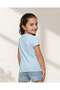 Girls Blue Printed T-Shirt - 3