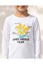 Girls White Printed T-Shirt - 3