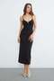 Crisscross Straps Covered Midi Length Dress - 3