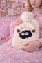 Plush Hot Water Bags with Kuzucuk Figure, 1 Lt Cream
