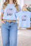 Mother Daughter Combination Oversized T-Shirt - Mother & Child Twin T-Shirt Sweet Baby Printed (Single Price)