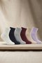 Women's Cotton Pack Diabetic Socks, Non-Squeezing Half-Toe Socks, Multi-Colored, Pack of 6 - 2