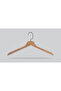 Wooden (Black Hook Lama) Clothes, Blouses, Shirts Hangers Natural Color 8 Pieces - 2