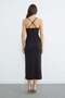 Crisscross Straps Covered Midi Length Dress - 6