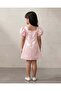 Girls Pale Pink 3D Bow Dress - 3