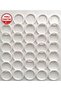50 Pieces of Linen Rings - 6 cm Plastic Rings, Rustic Rings