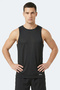 Korba Men's Sleeveless Black T-Shirt - 5