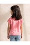 Girls Lilac T-Shirt with Crochet Flower Detail - 3